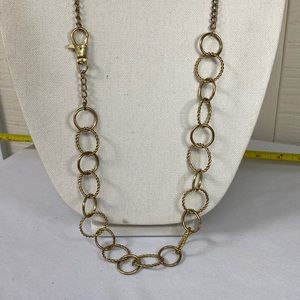 Vintage Funky unique Goldtone chain necklace